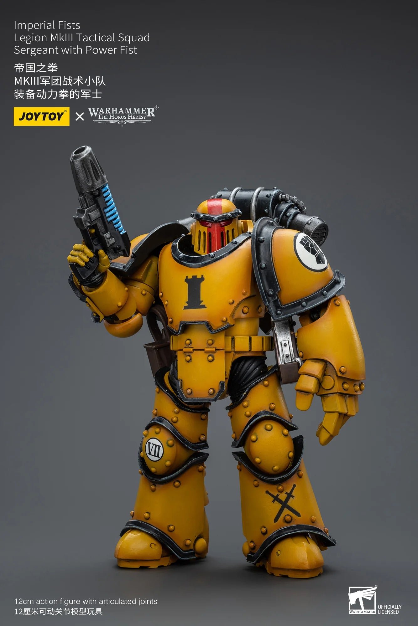JOYTOY Warhammer 40K Imperial Fists Legion MkIII Tactical Squad Sergeant Action Figure