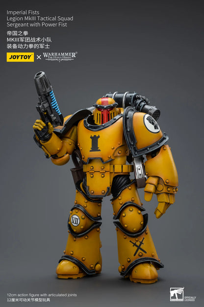 JOYTOY Warhammer 40K Imperial Fists Legion MkIII Tactical Squad Sergeant Action Figure