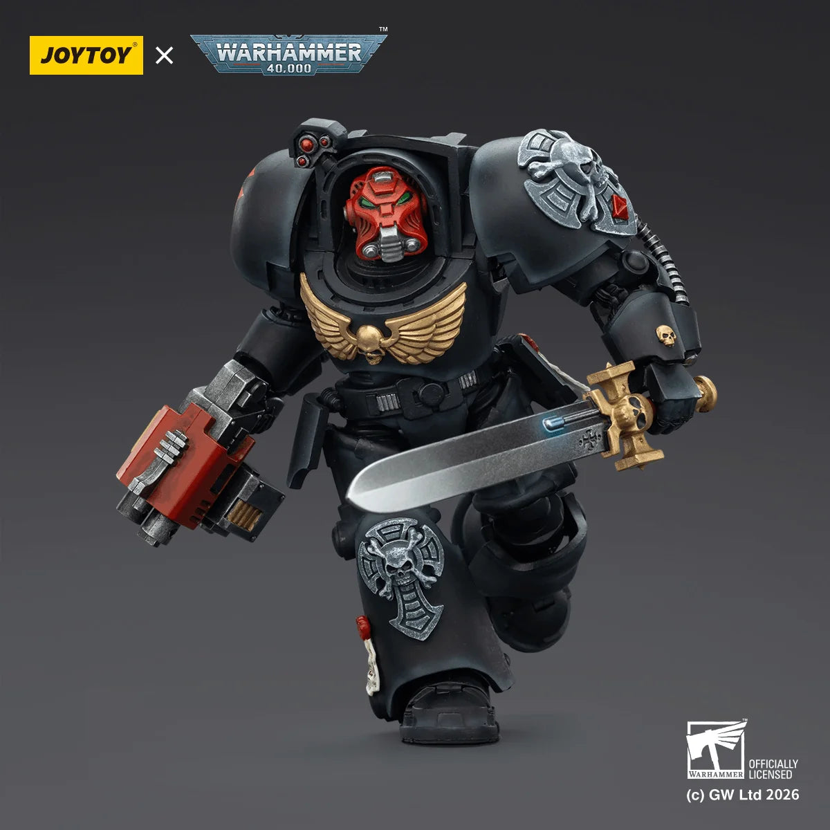 Black Templars Terminator 1 with Power Sword and Storm Bolter