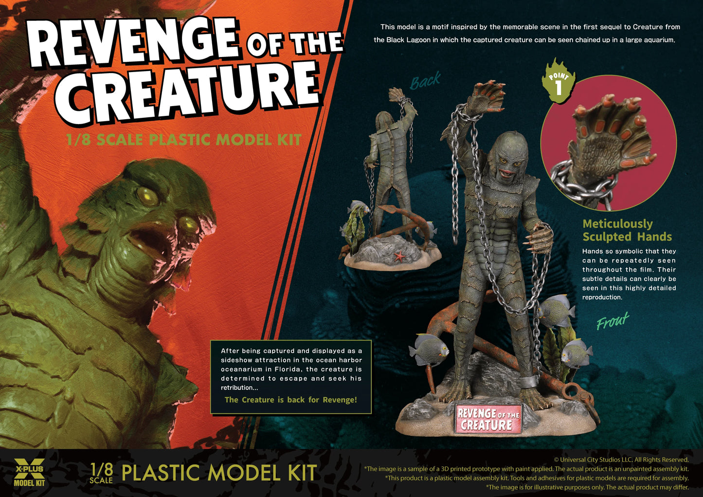 1/8 Scale Revenge of the Creature Plastic Model Kit