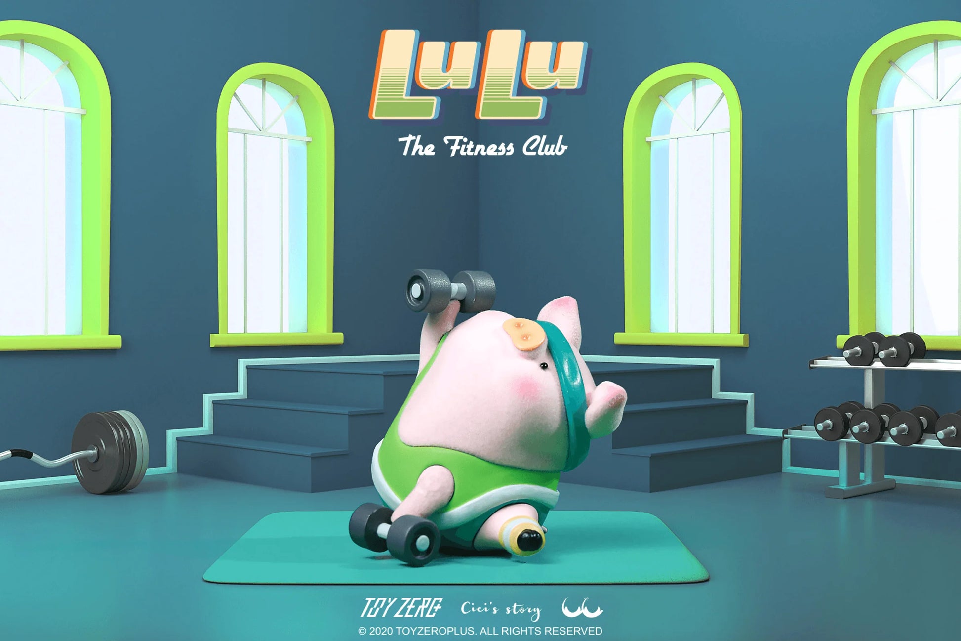 LuLu the Piggy - Fitness Club Series (Box of 8)