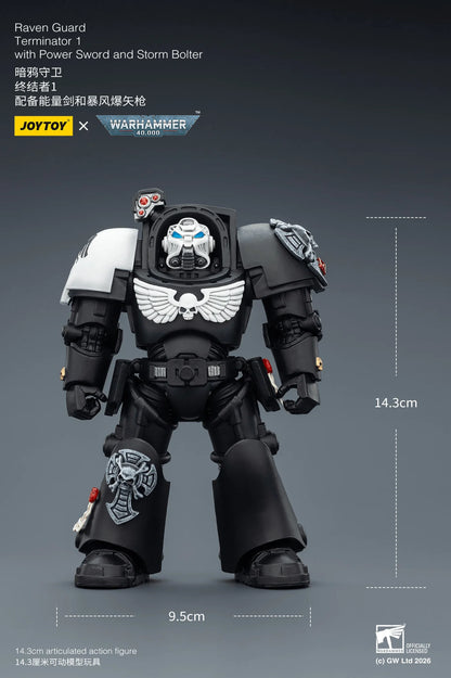Raven Guard Terminator 1 with Power Sword and Storm Bolter