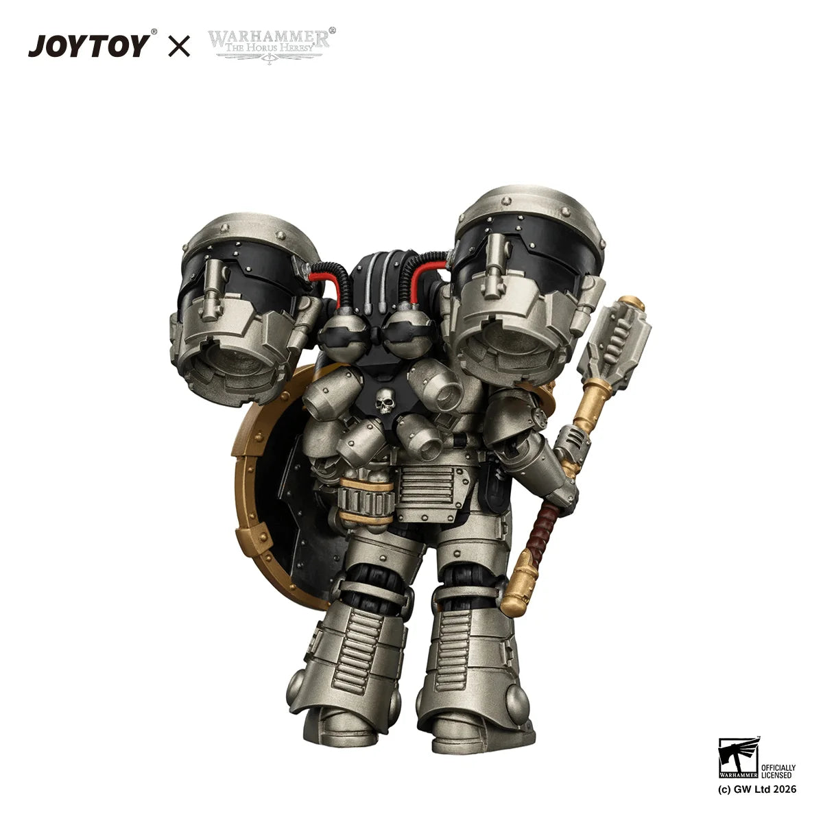 Iron Warriors MkII Assault Sergeant with Disintegrator pistol, Power maul & Combat shield