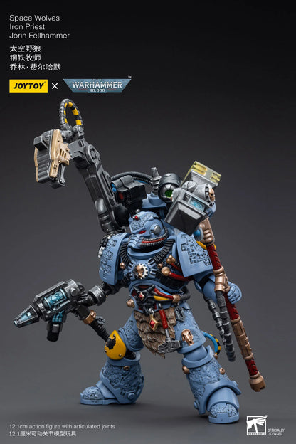 JoyToy Warhammer 40K Space Wolves Iron Priest Jorin Fellhammer Action Figure