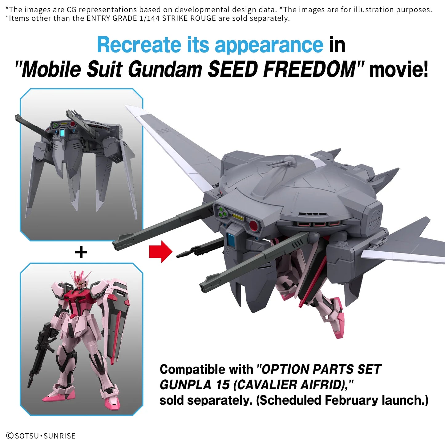 ENTRY GRADE 1/144 STRIKE ROUGE-4573102683212