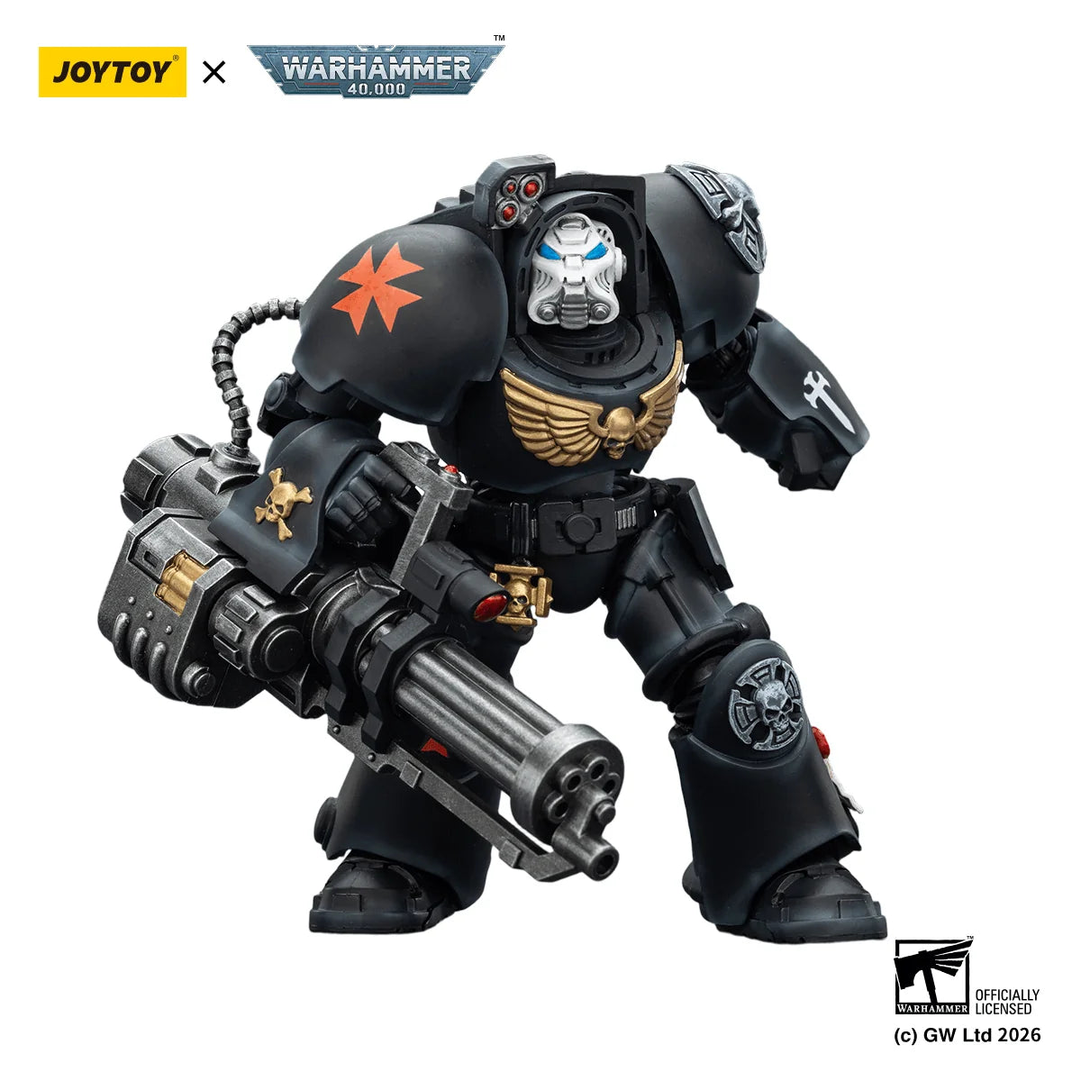 Black Templars Terminator 3 with Power Fist and Assault Cannon