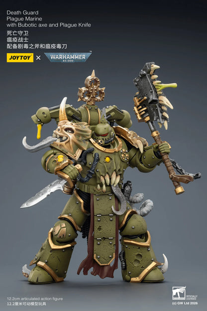 Death Guard Plague Marine with Bubotic axe and Plague Knife