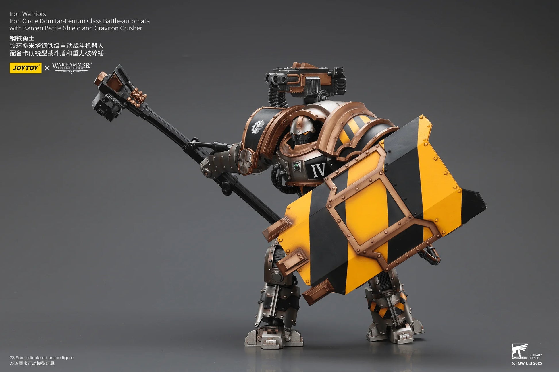 Iron Warriors Iron Circle Domitar-Ferrum Class Battle-automata with Karceri Battle Shield and Graviton Crusher
