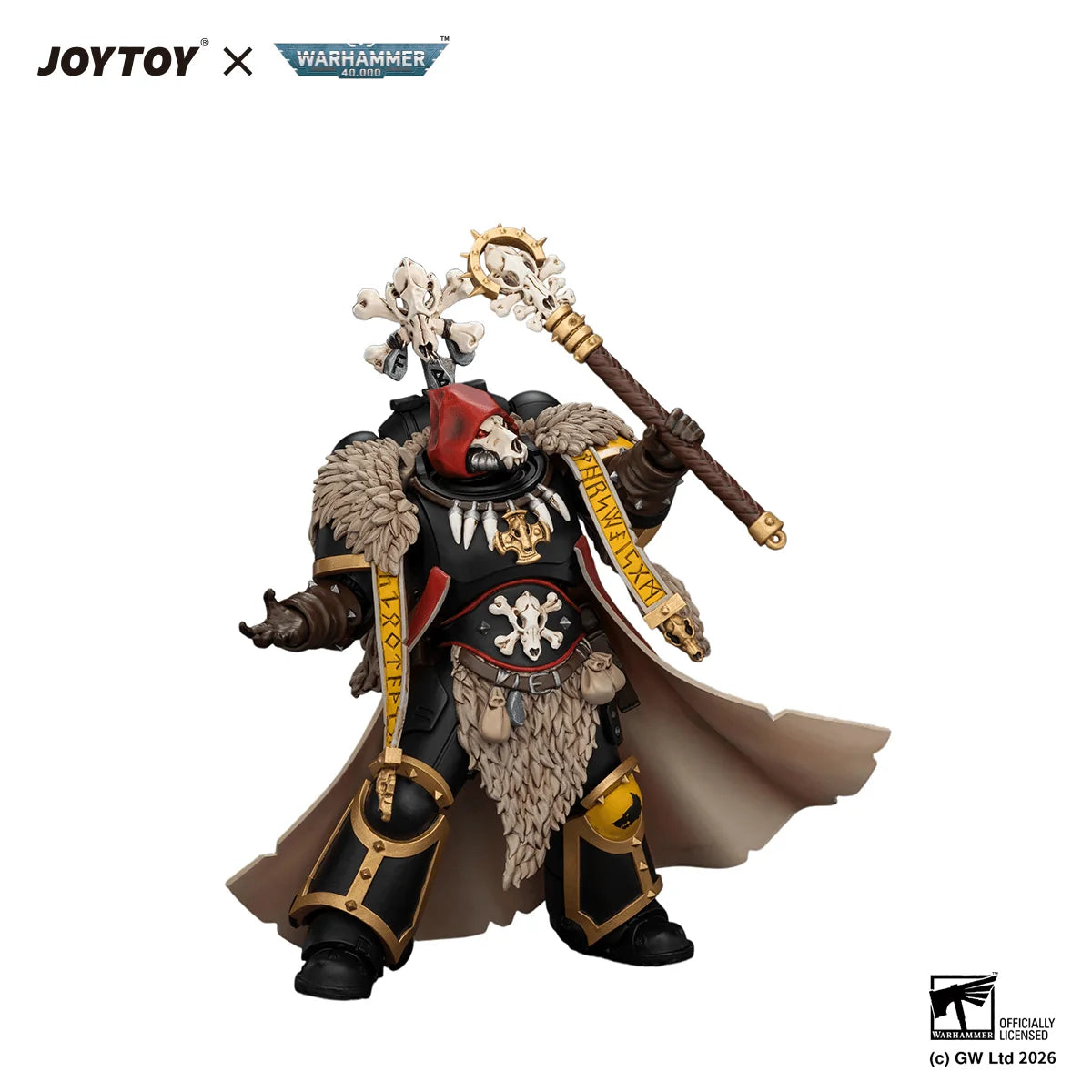 Space Wolves Wolf Priest with Absolvor Bolt Pistol and Crozius