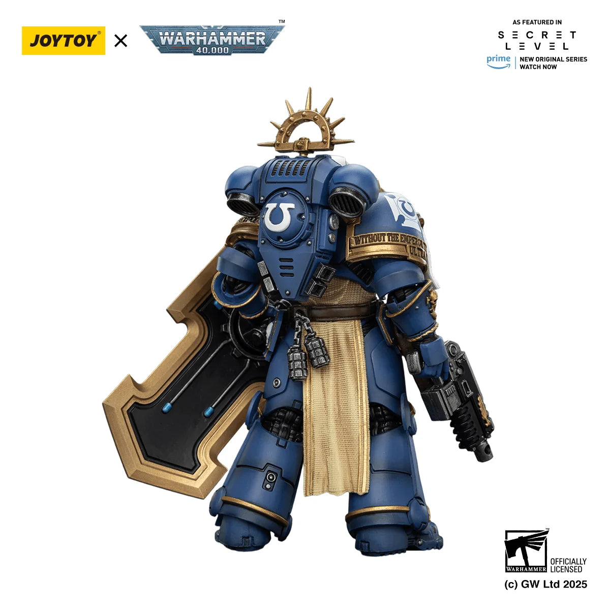 Ultramarines Levantus with Power Sword, Stormshield and Bolt Pistol
