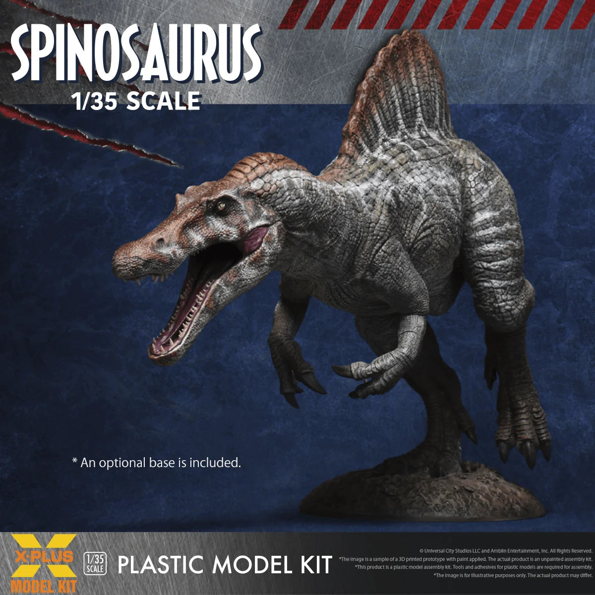 1/35 Scale Jurassic Park III Spinosaurus Plastic Model Kit
