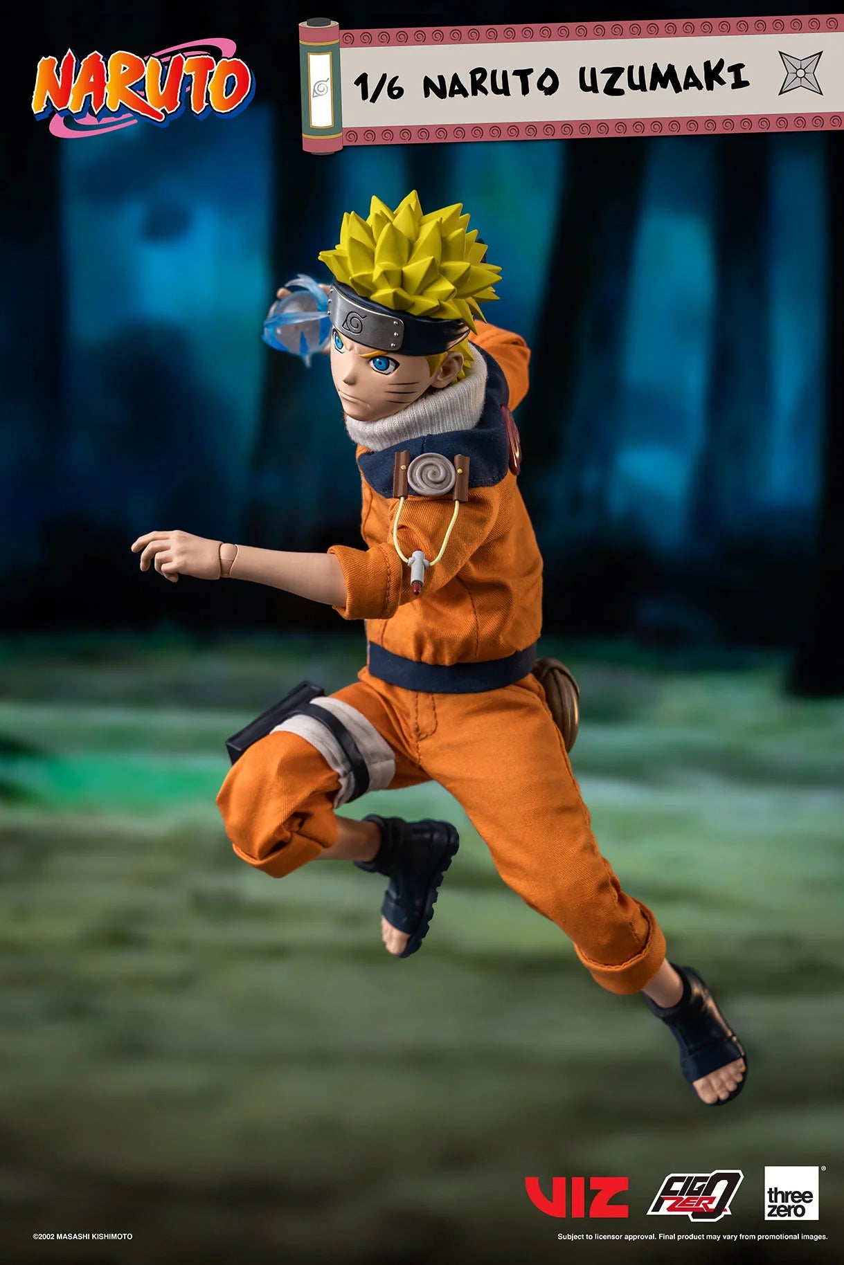 threezero Figzero 1/6 Naruto Uzumaki Action Figure