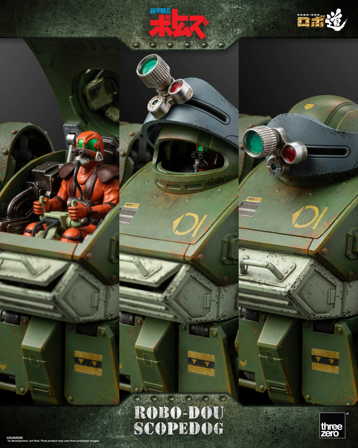 threezero ROBO-DOU Scopedog Armored Trooper VOTOMS Action Figure