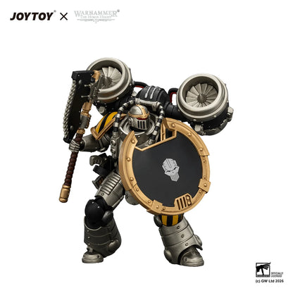 Iron Warriors MkII Assault Legionary1 with Bolt pistol, Chain axe & Combat shield