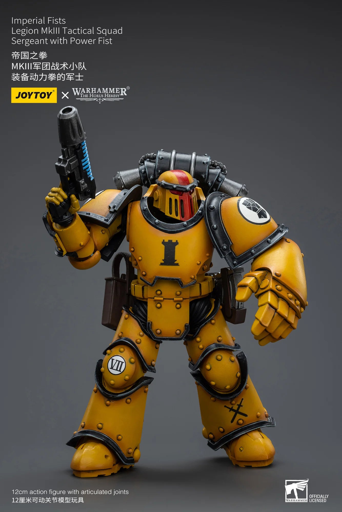 JOYTOY Warhammer 40K Imperial Fists Legion MkIII Tactical Squad Sergeant Action Figure