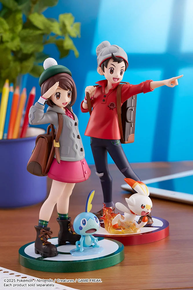 Kotobukiya Pokémon Victor with Scorbunny ARTFX J Statue Figure