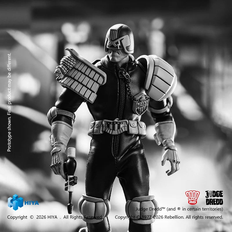 1/12 Scale 6 Inch JUDGE DREDD Judge Dredd Black&White Ver. Action Figure