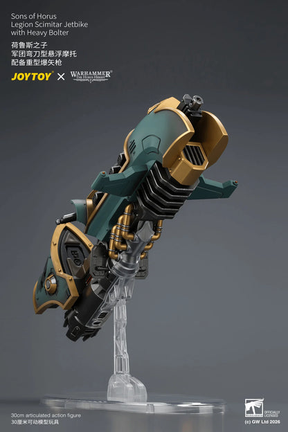 Sons of Horus Legion Scimitar Jetbike with Heavy Bolter