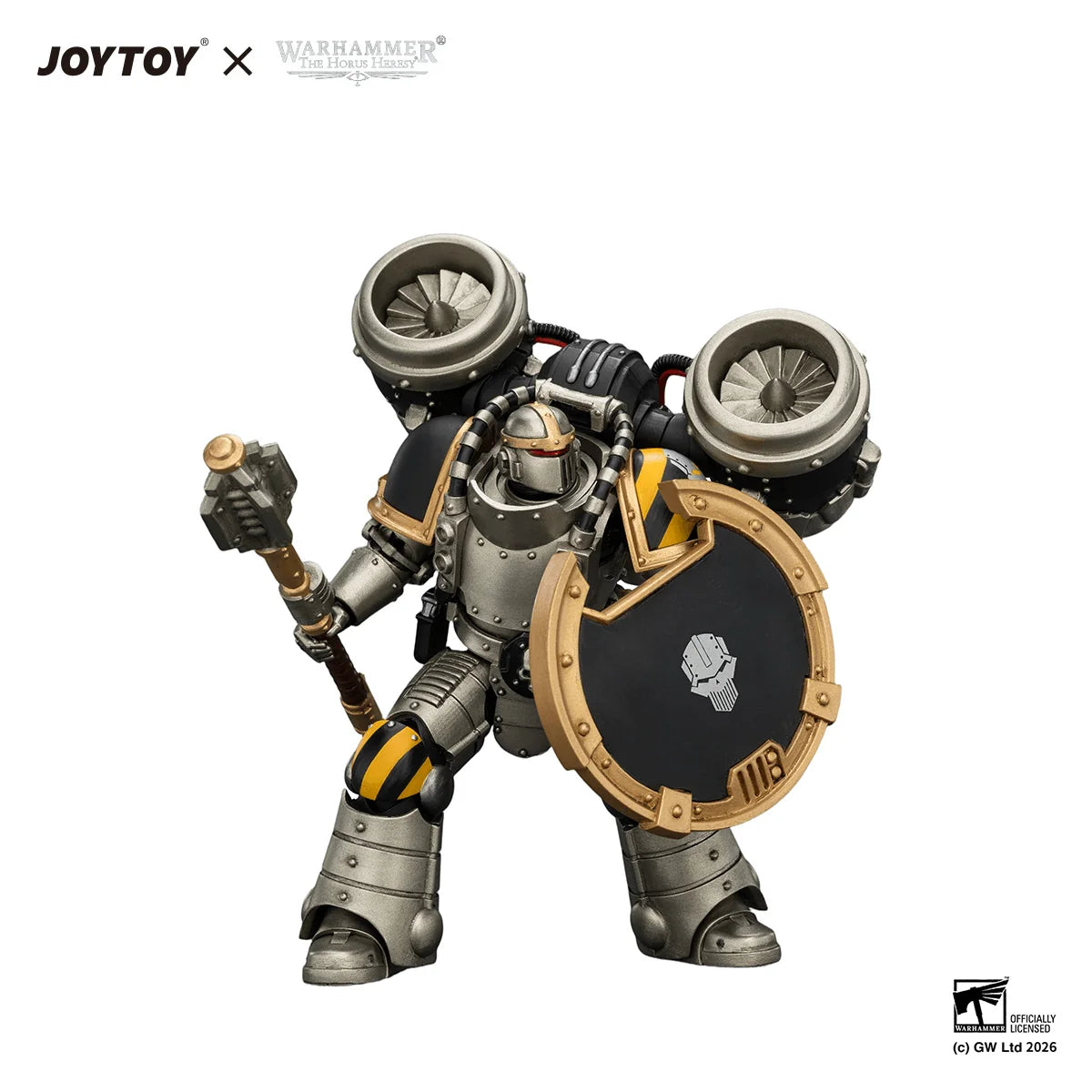 Iron Warriors MkII Assault Sergeant with Disintegrator pistol, Power maul & Combat shield