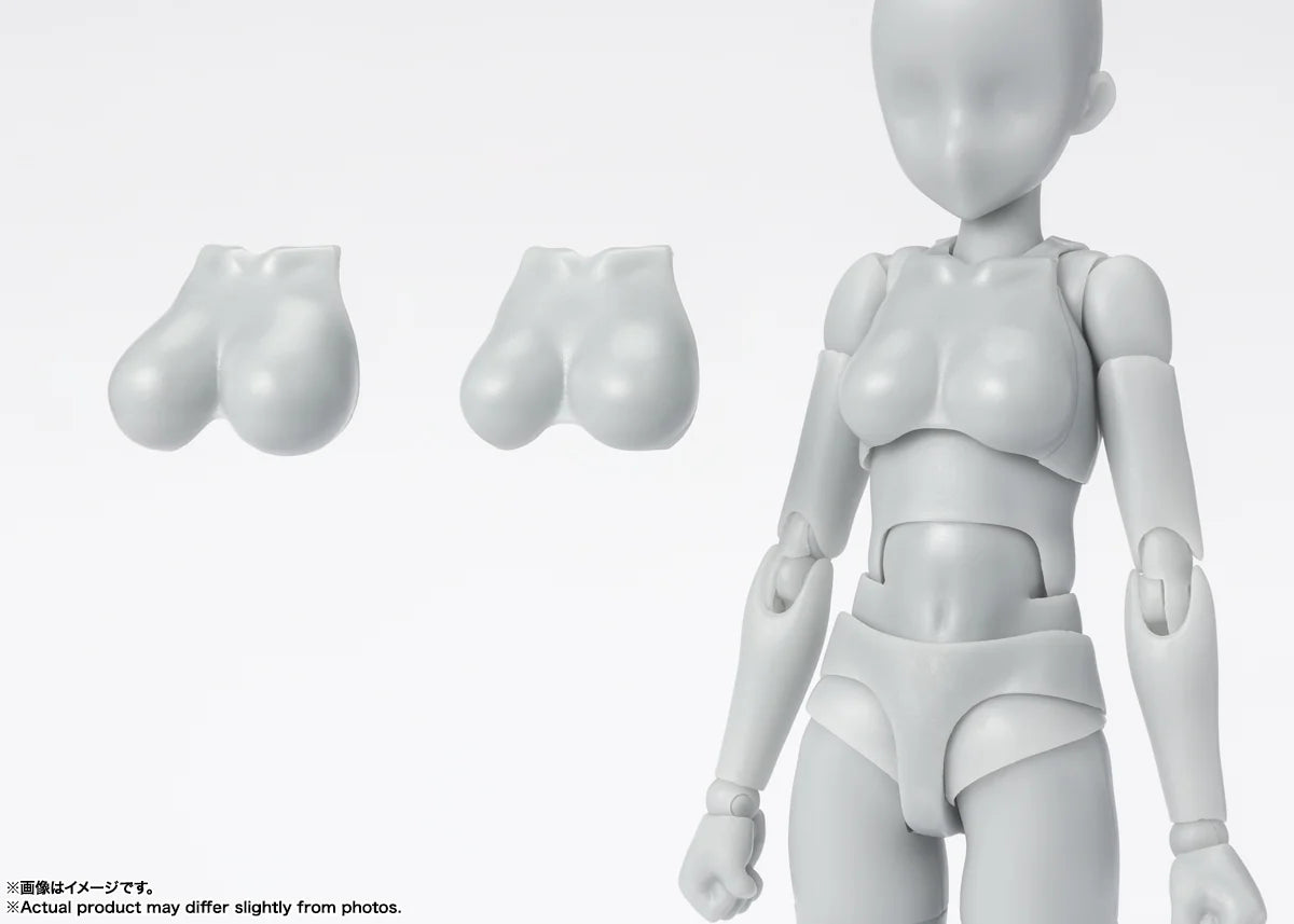 S.H. Figuarts Body-chan School Life Edition DX Set Gray Action Figure