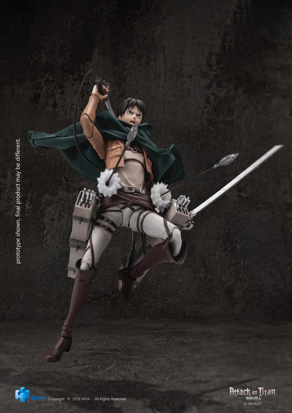 HIYA Exquisite Basic Series 1/12 5.9 Inch Attack on Titan 1-3 Eren Yeager Action Figure