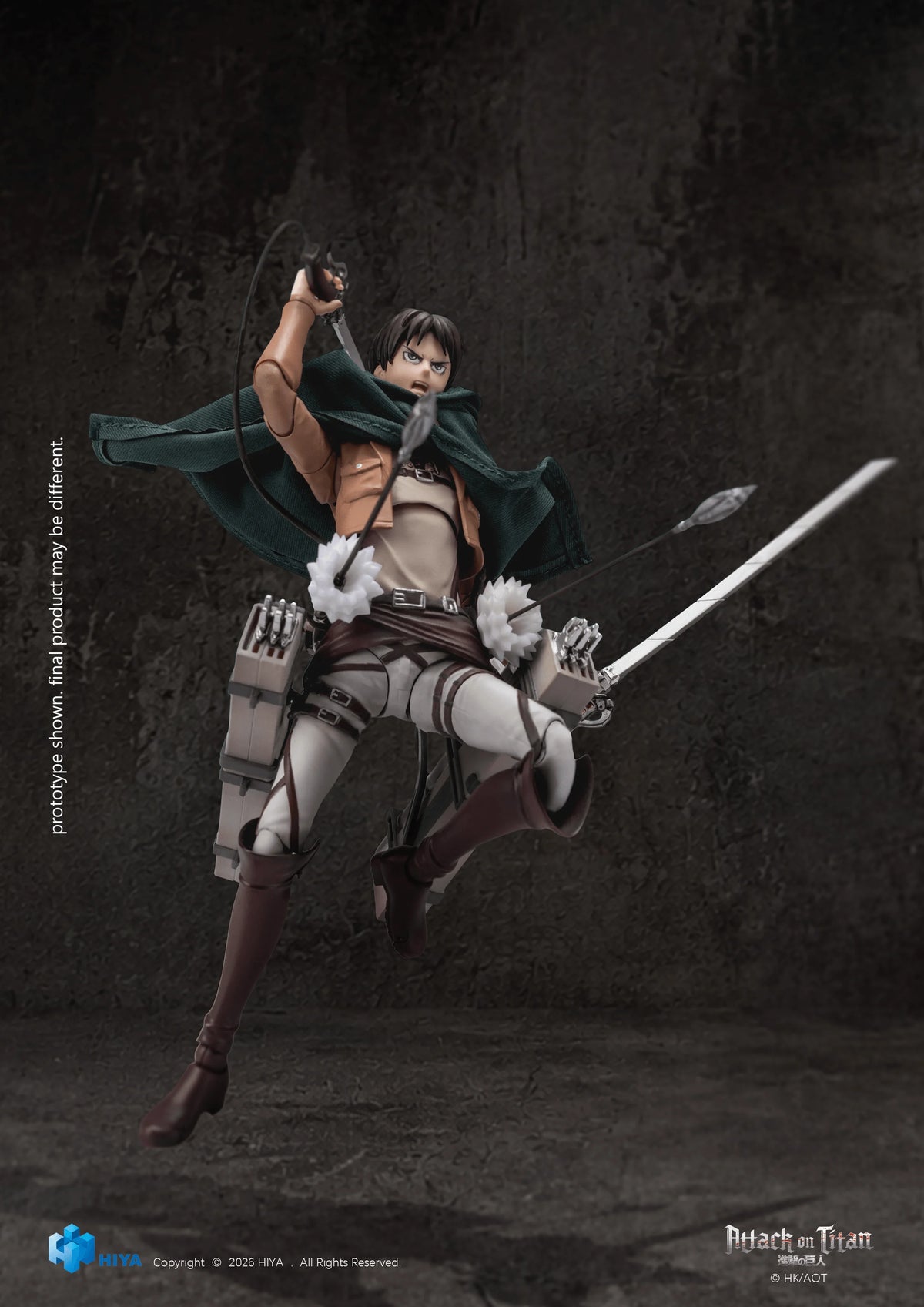 HIYA Exquisite Basic Series 1/12 5.9 Inch Attack on Titan 1-3 Eren Yeager Action Figure