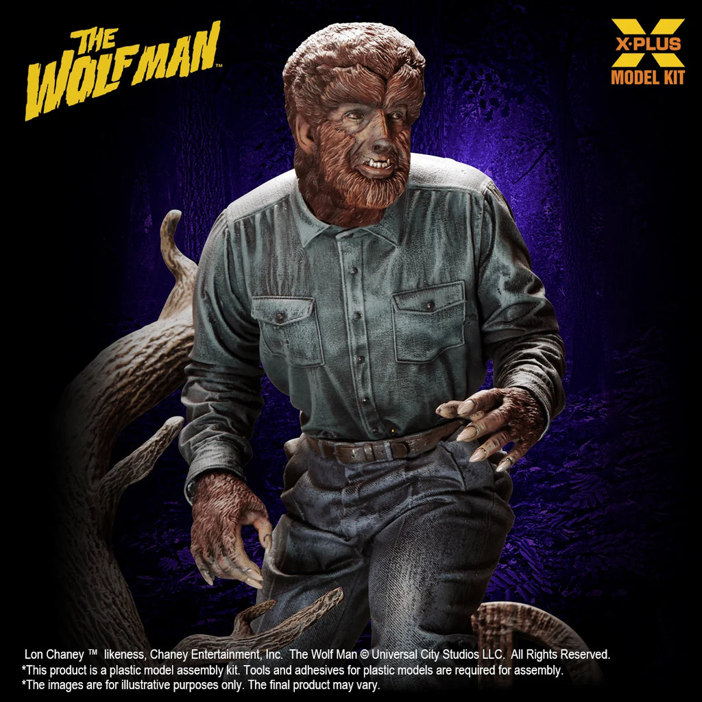 1/8 Scale Lon Chaney Jr. as Wolf Man Plastic Model Kit