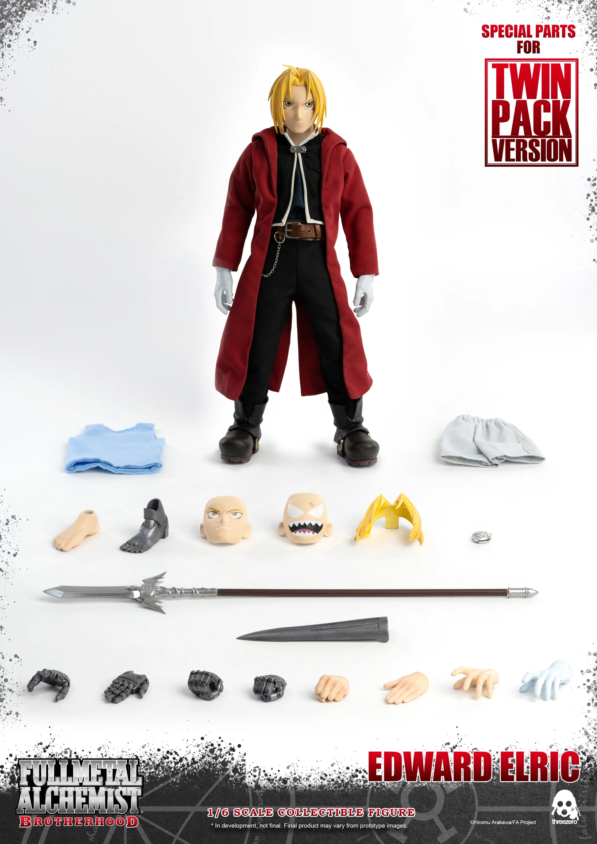 threezero FigZero 1/6 Edward & Alphonse Elric Articulated Figure Twin-Pack