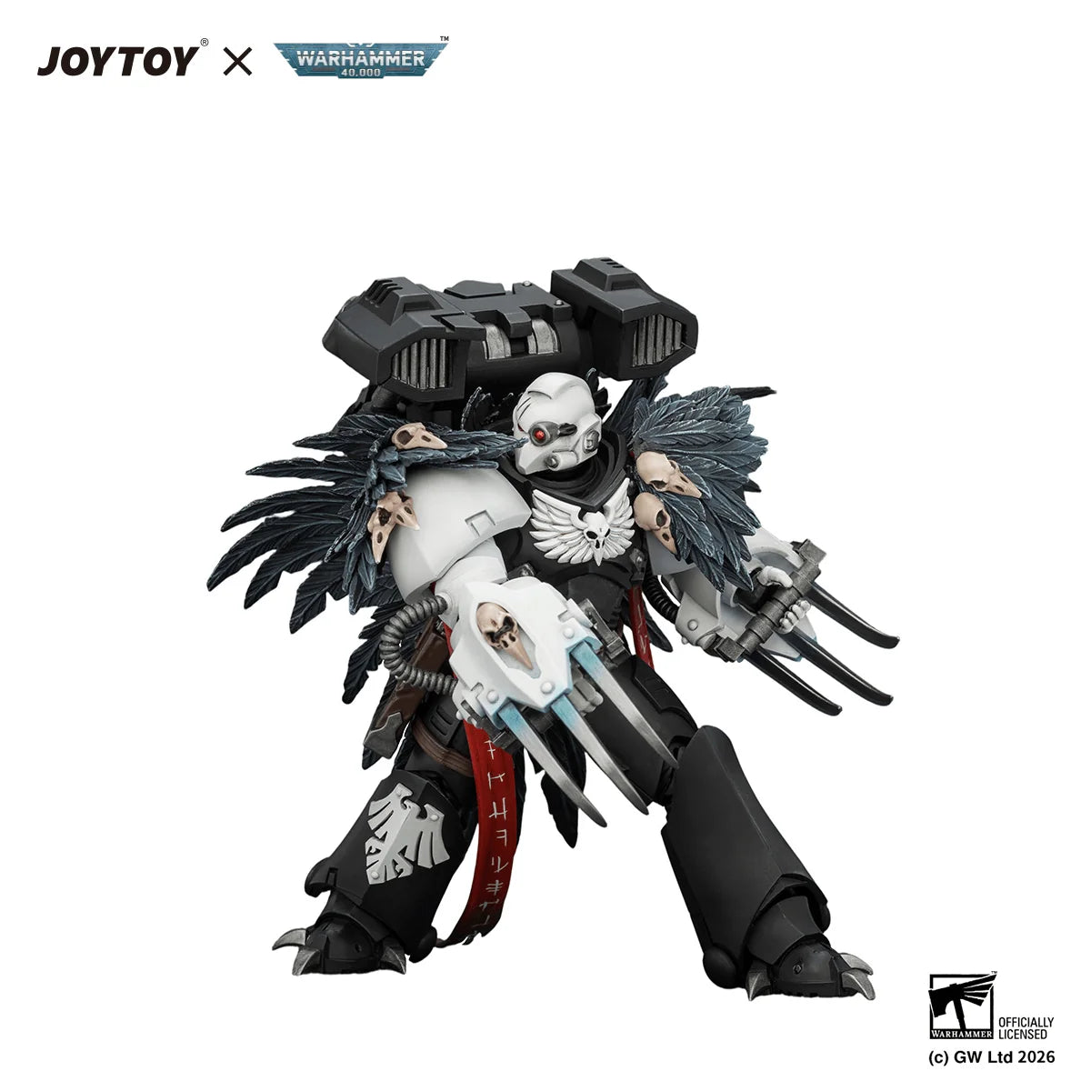 Raven Guard Chapter Master Aethon Shaan with Claws of Severax and Heavy Bolt Pistol