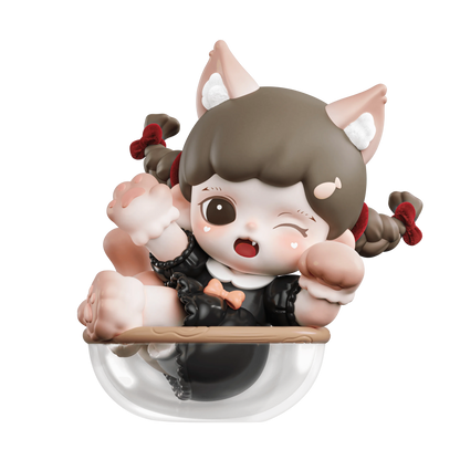 TNT Space Zoraa Meow Cat Face Blind Box Figures