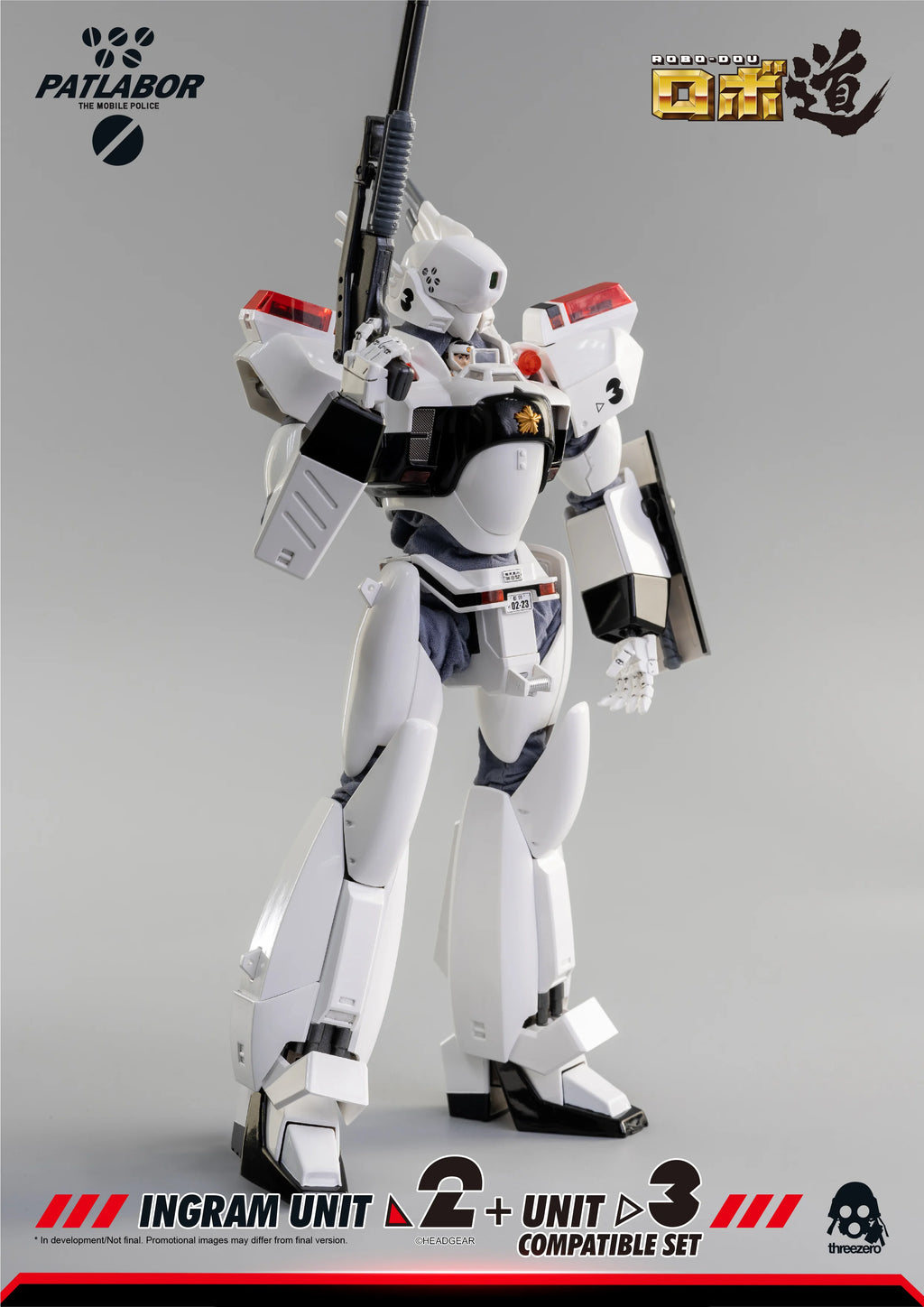 threezero ROBO-DOU Ingram Unit 2 + Unit 3 Compatible Articulated Figure