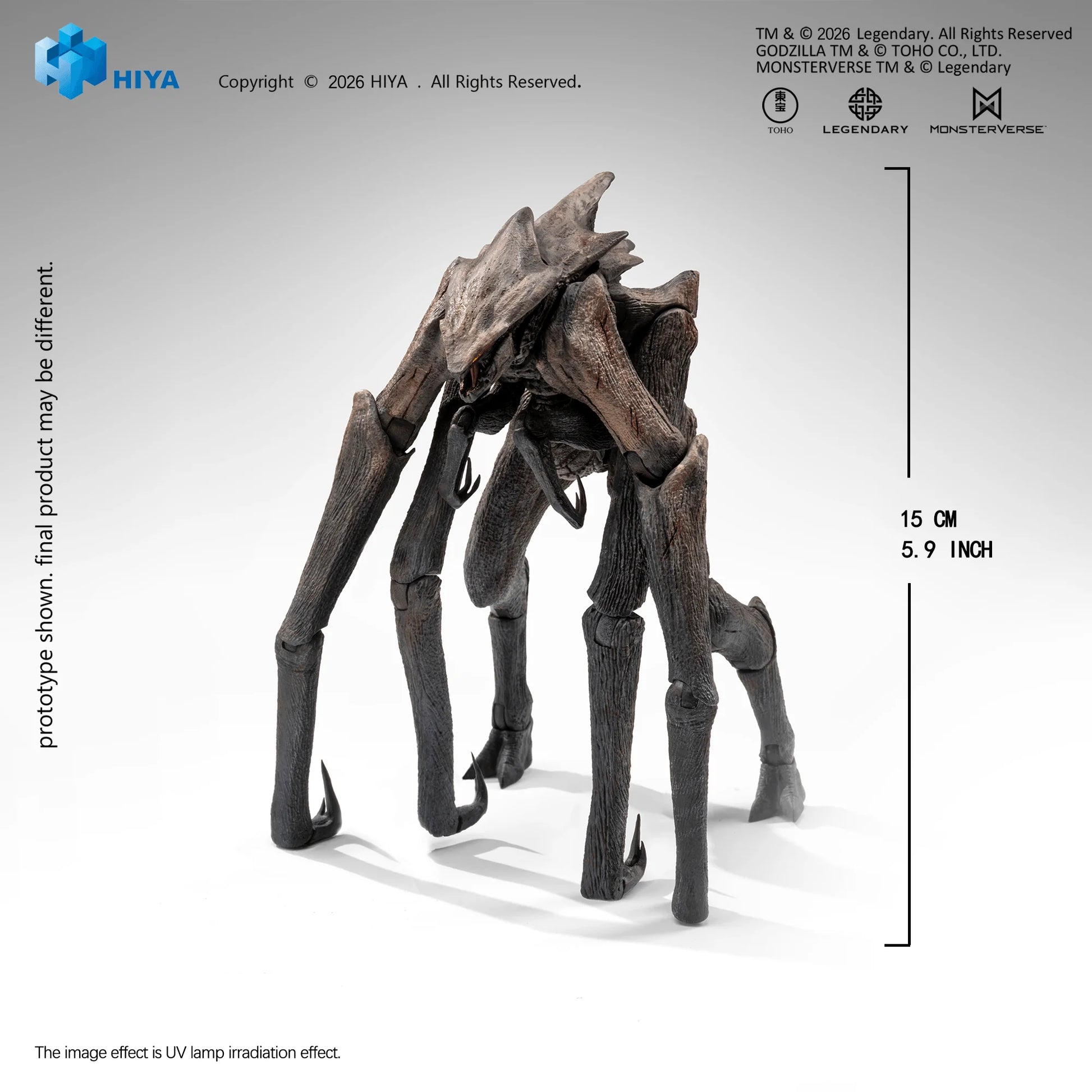 None Scale 5.9 Inch Godzilla King of the Monsters Muto Action Figure