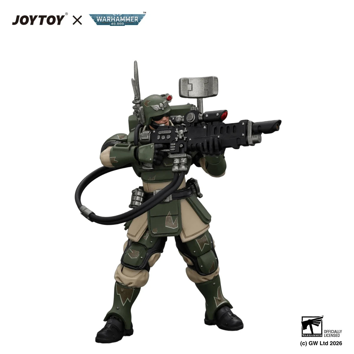 Astra Militarum Kasrkin 3 with Hot-shot Lasgun and Vox-caster