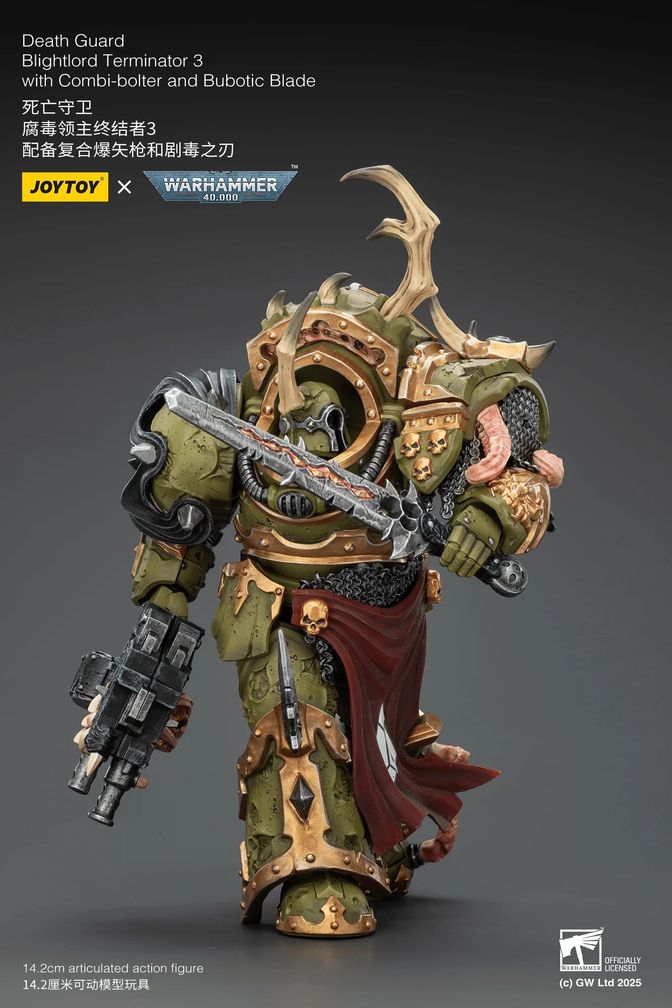 Death Guard Blightlord Terminator 3 with Combi-bolter and Bubotic Blade