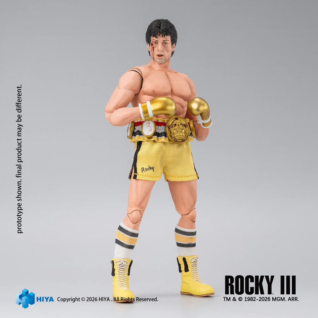 HIYA TOYS Exquisite Super Series Rocky III Rocky Balboa 1/12 Scale Action Figure