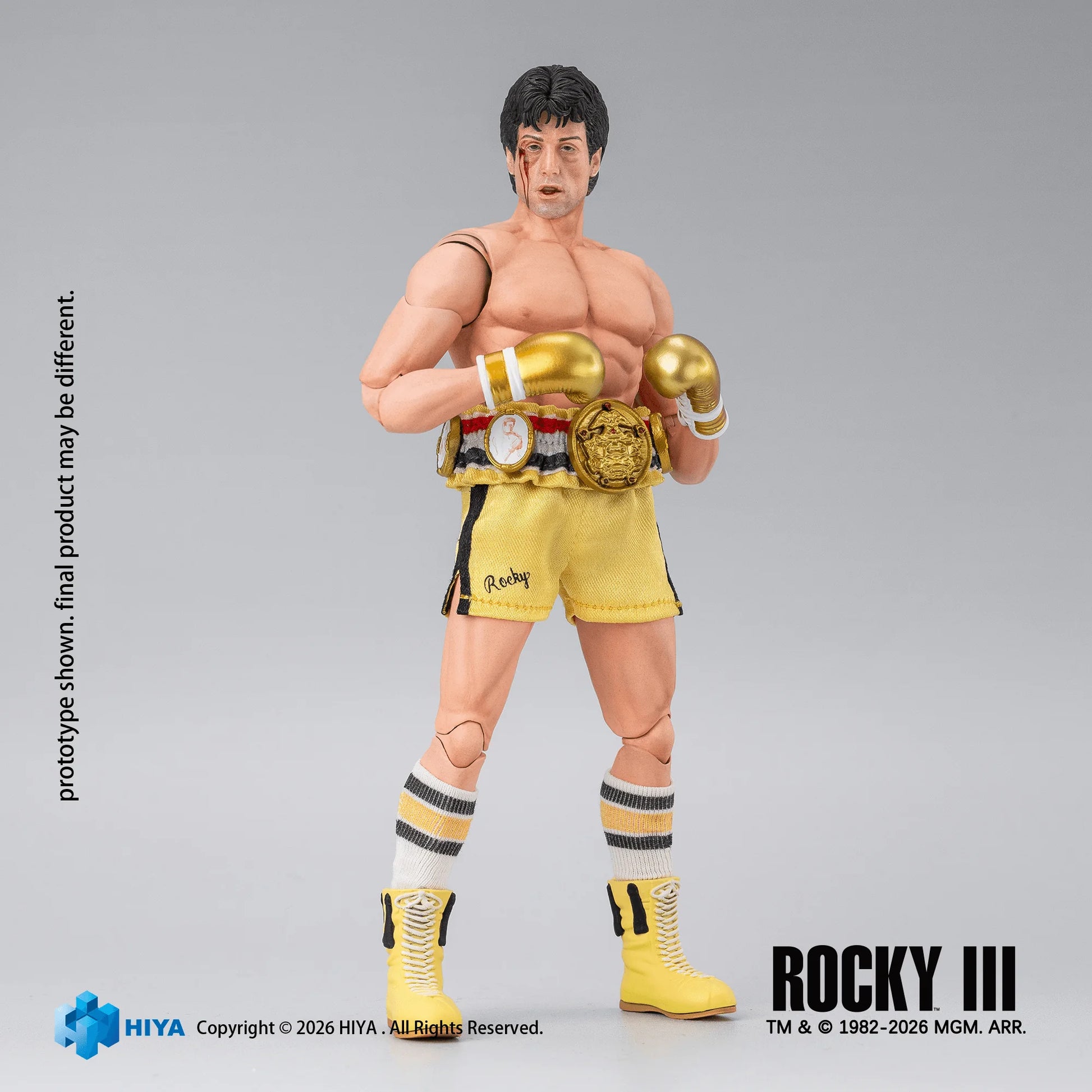 HIYA TOYS Exquisite Super Series Rocky III Rocky Balboa 1/12 Scale Action Figure