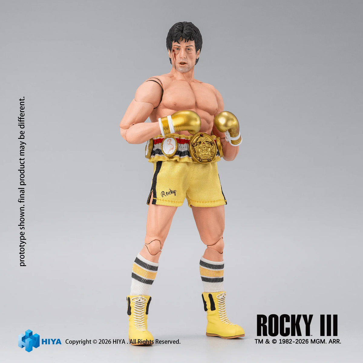 HIYA TOYS Exquisite Super Series Rocky III Rocky Balboa 1/12 Scale Action Figure
