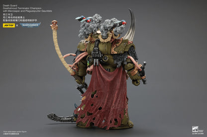 Death Guard Deathshroud Terminator Champion with Manreaper and Plaguespurter Gauntlets