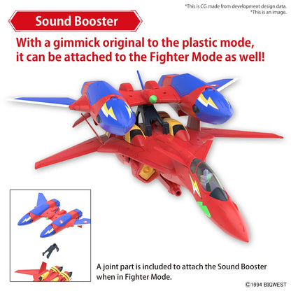 HG 1/100 VF-19 CUSTOM FIRE VALKYRIE WITH SOUND BOOSTER