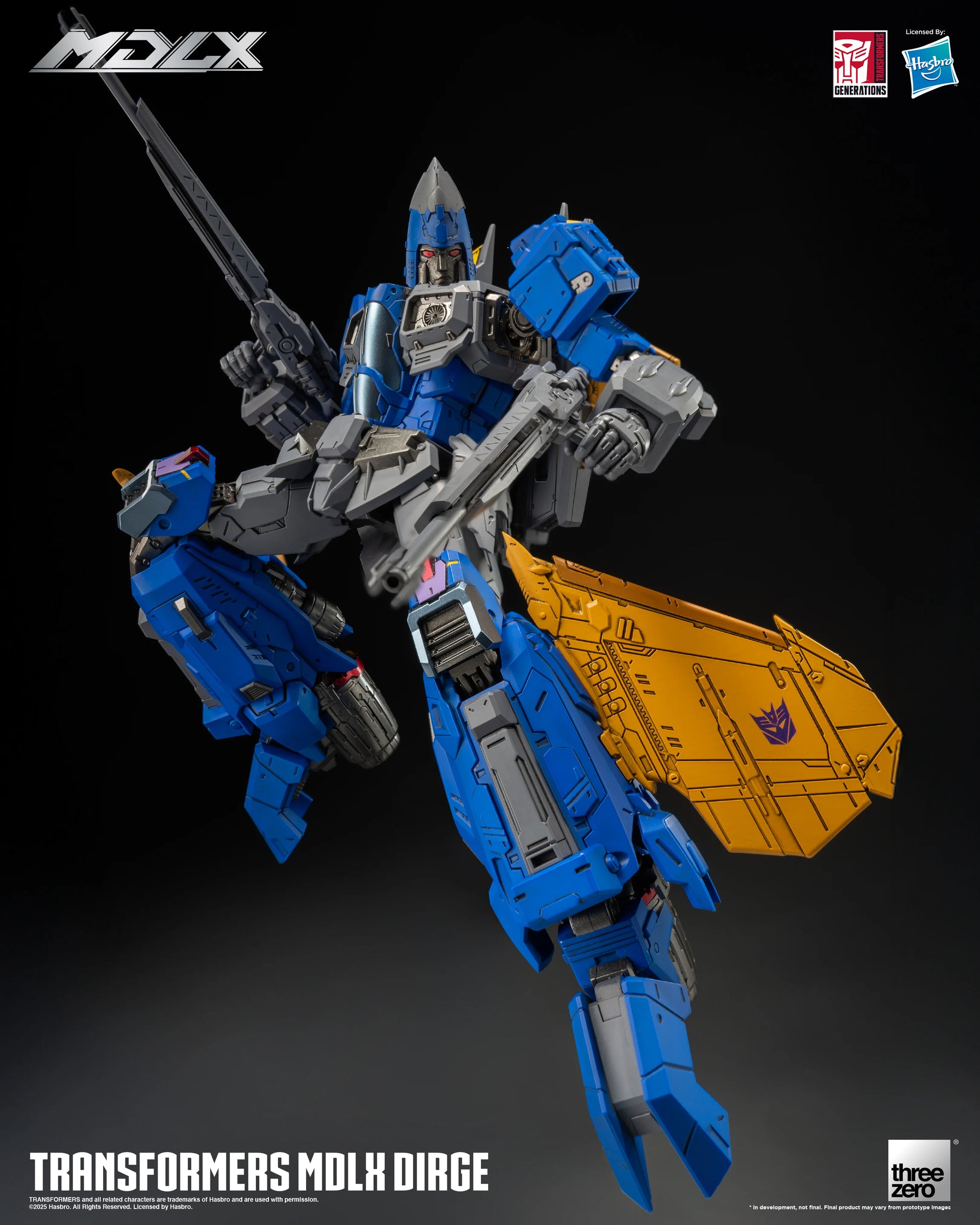 threezero MDLX Dirge Decepticon Action Figure