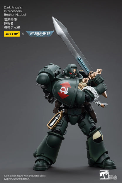 JOYTOY Warhammer 40K Dark Angels Intercessors Brother Nadael Action Figure