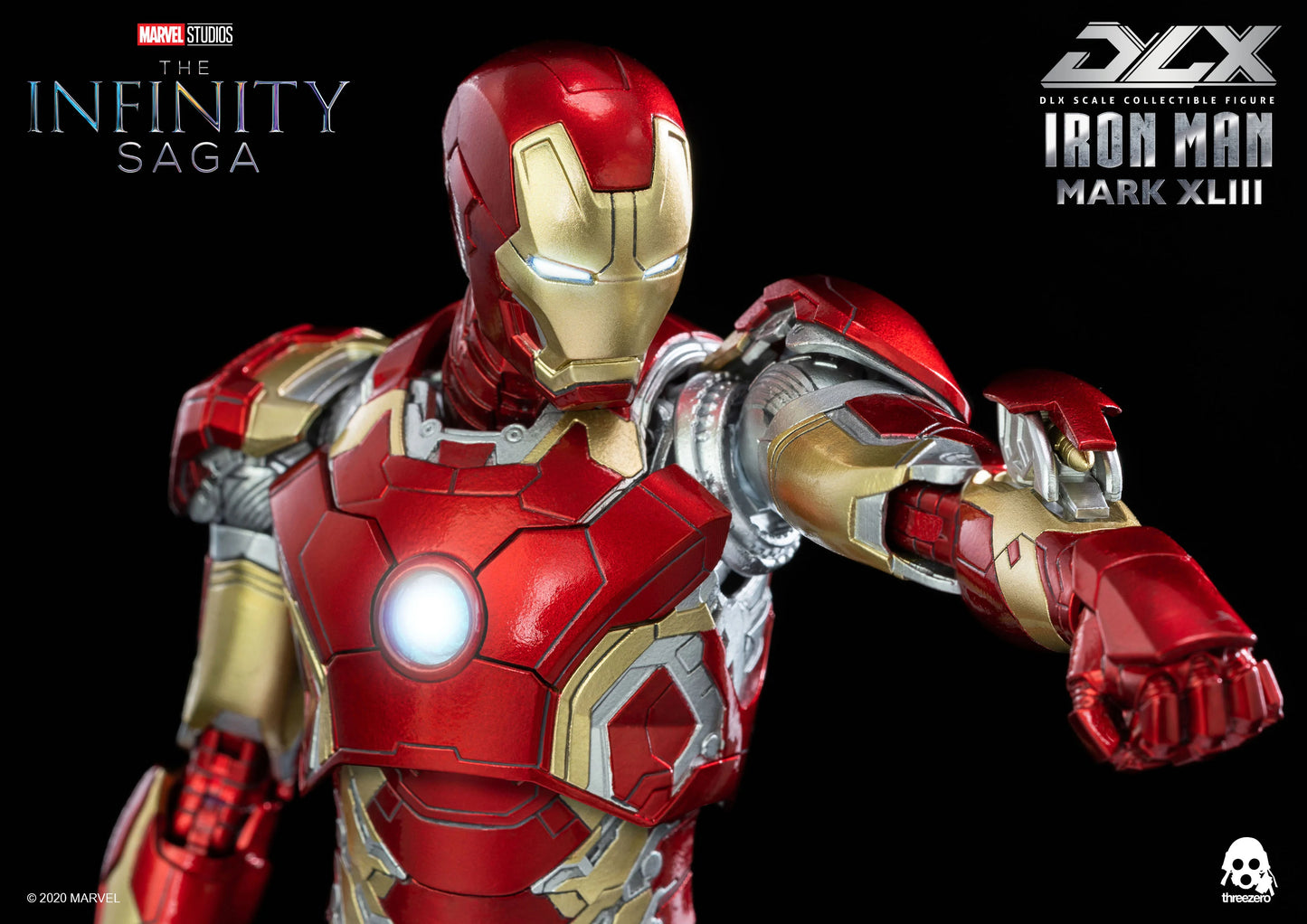 threezero DLX Iron Man Mark 43 Collectible Figure