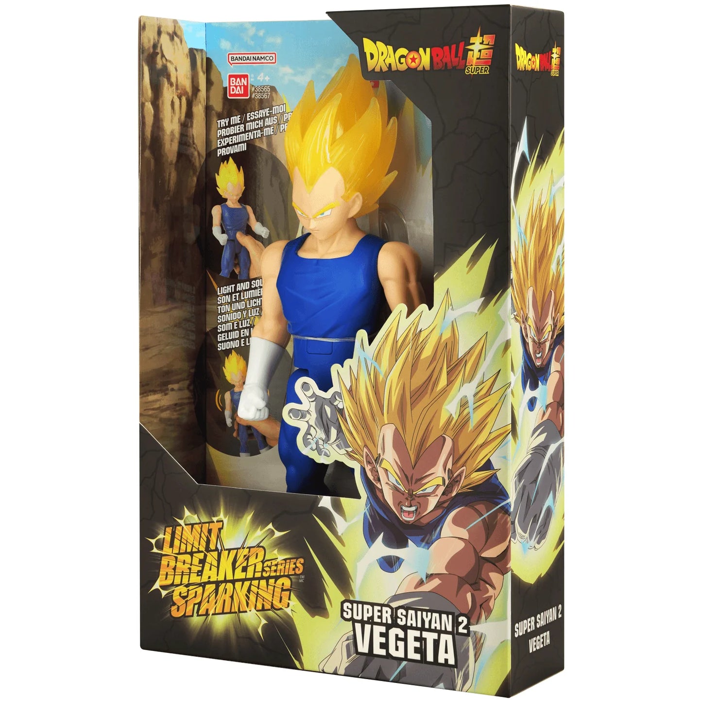Bandai Limit Breaker Sparking Super Saiyan 2 Vegeta Action Figure