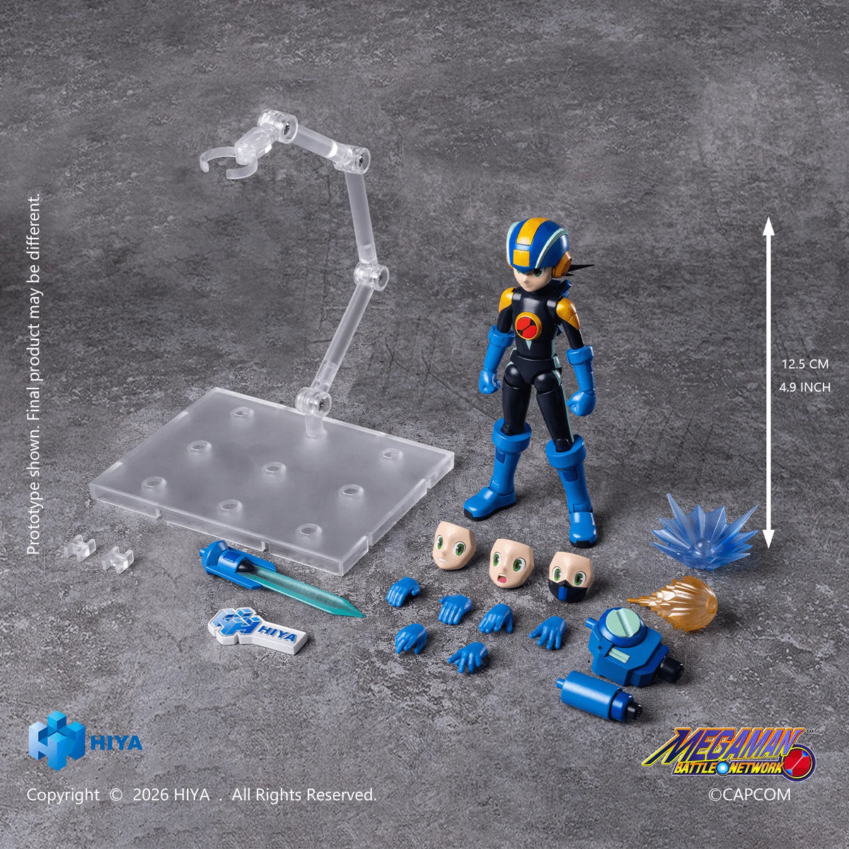 HIYA Exquisite Basic Series None Scale 4.9 Inch Mega Man Battle Network Series MegaMan.EXE Action Figure