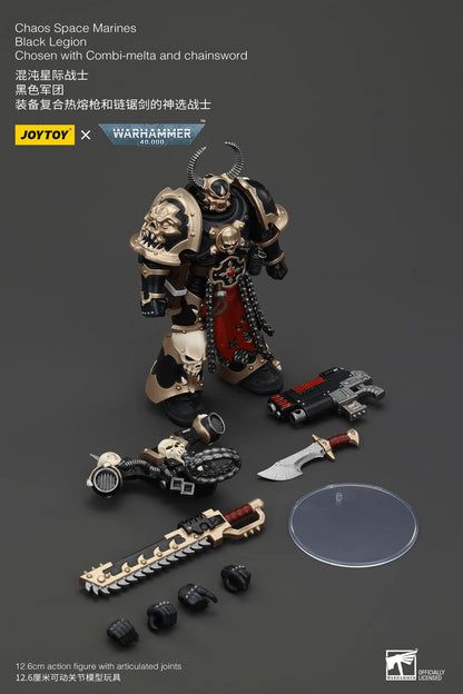Chaos Space Marines Black Legion Chosen with Combi-melta and chainsword