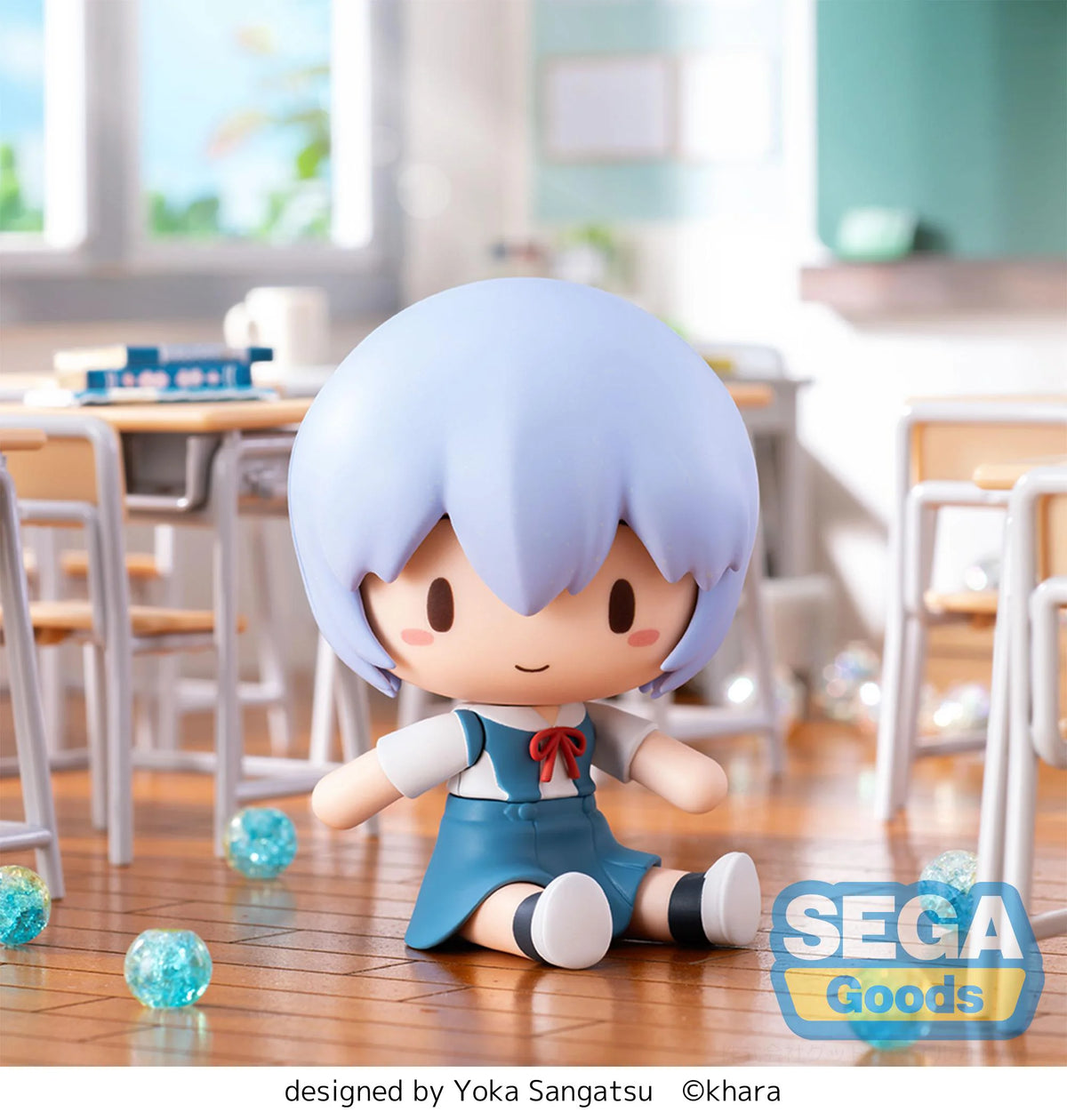 SEGA Prize Figures Rei Ayanami Fuwa Petit Chibi Figure