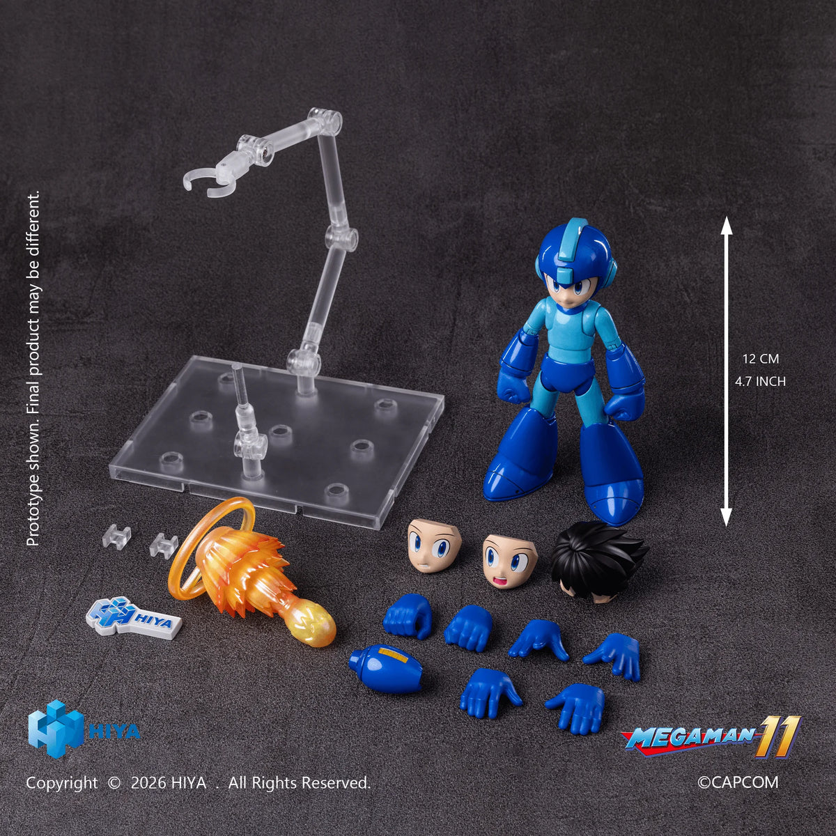 HIYA Exquisite Basic Series None Scale 4.7 Inch Mega Man Original Series Mega Man Action Figure