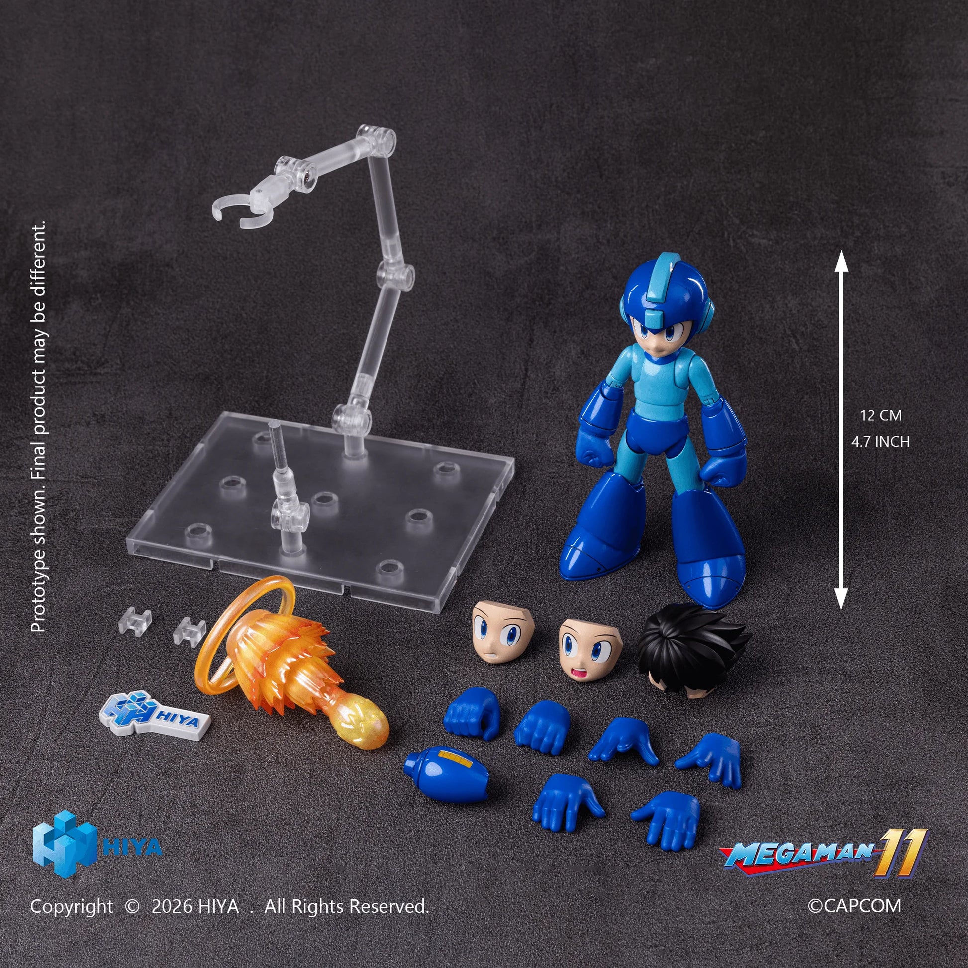 HIYA Exquisite Basic Series None Scale 4.7 Inch Mega Man Original Series Mega Man Action Figure
