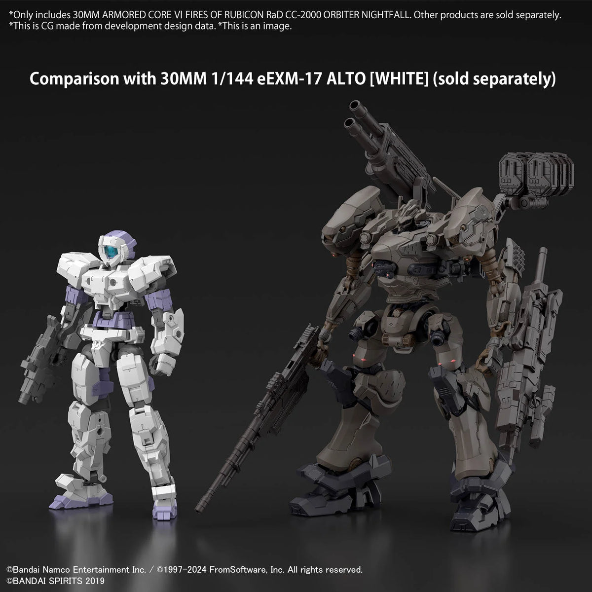 30MM ARMORED CORE Ⅵ FIRES OF RUBICON RaD CC-2000 ORBITER NIGHTFALL