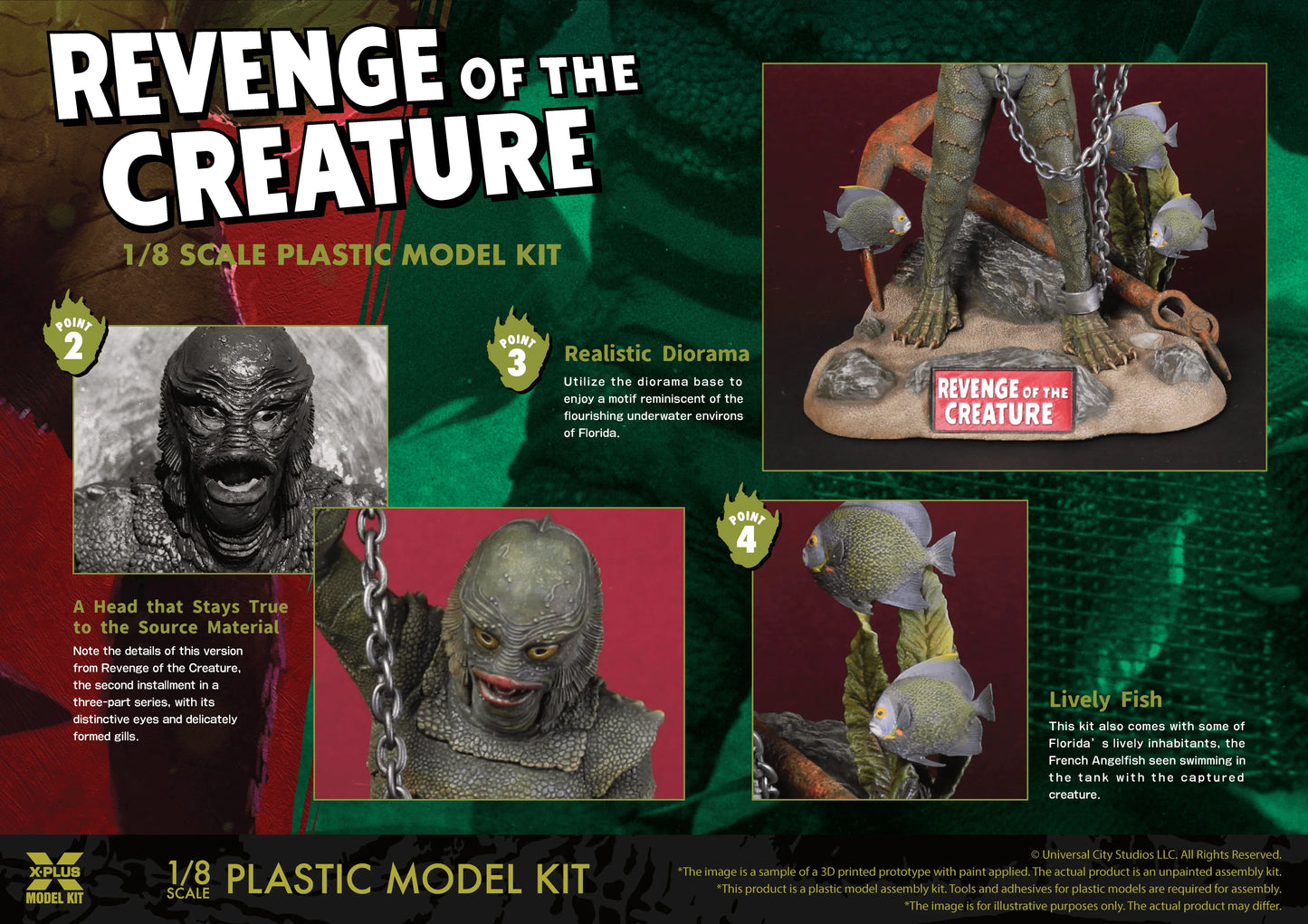1/8 Scale Revenge of the Creature Plastic Model Kit